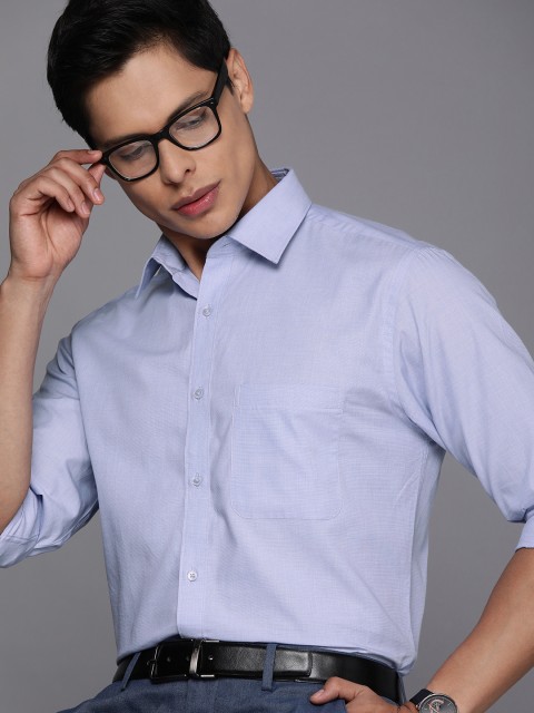

Raymond Men Blue Solid Slim Fit Formal Shirt