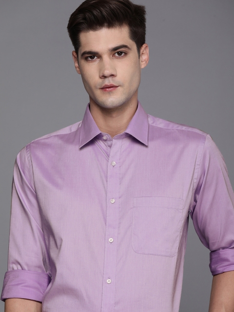 

Raymond Men Mauve Solid Slim Fit Formal Shirt