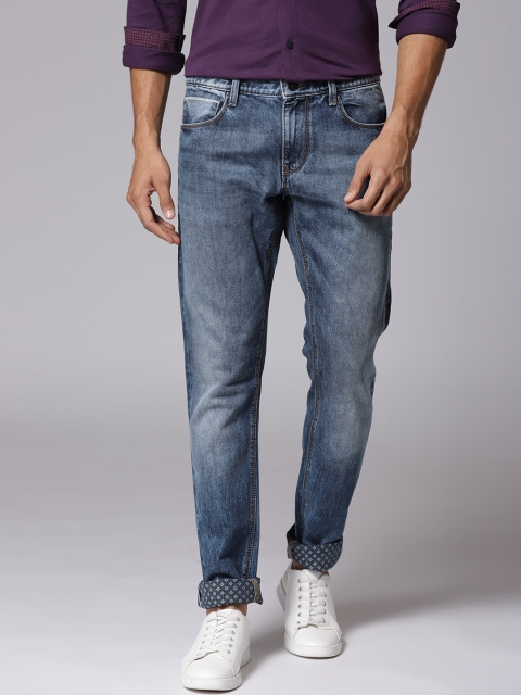 

True Blue Men Blue Regular Fit Mid-Rise Clean Look Jeans
