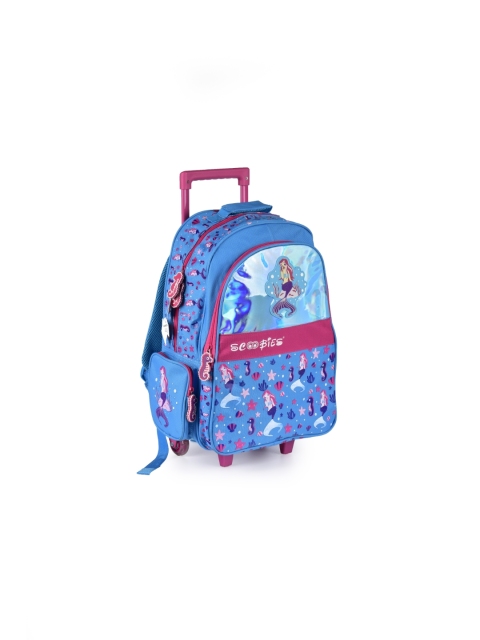 

SCOOBIES Boys Blue & Pink Graphic Backpack