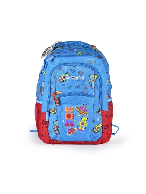

SCOOBIES Boys Blue & Red Graphic Backpack