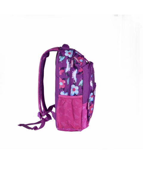 

SCOOBIES Girls Purple & Pink Brand Logo Backpack