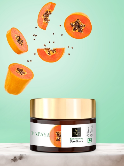 

Good Vibes Women Transparent Papaya Rejuvenating Face Scrub
