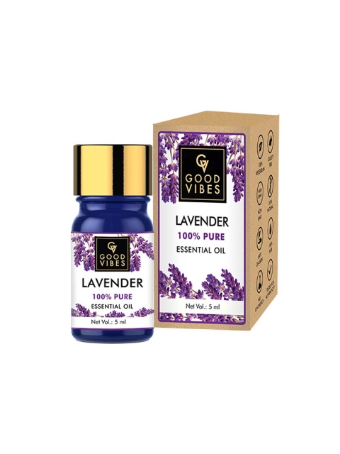 

Good Vibes Lavender 100% Pure Essential Oil 5 ml, Transparent