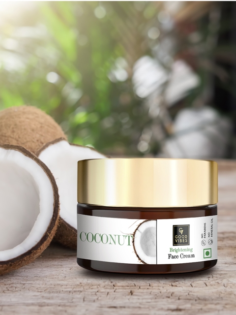 

Good Vibes Coconut Brightening Face Cream 50 g, Transparent