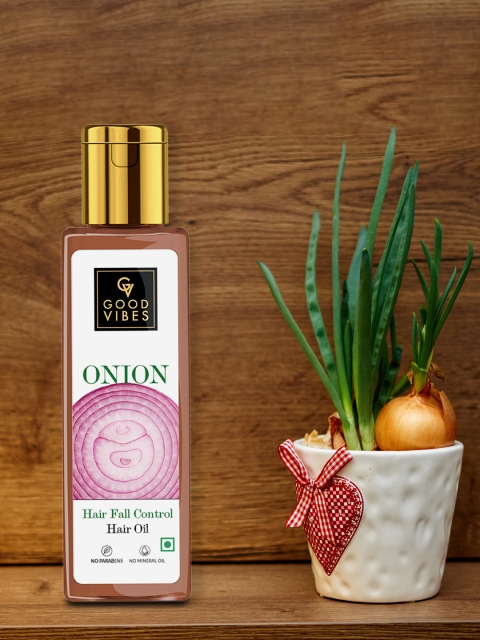 

Good Vibes Transparent Onion Hair Fall Control Hair Oil