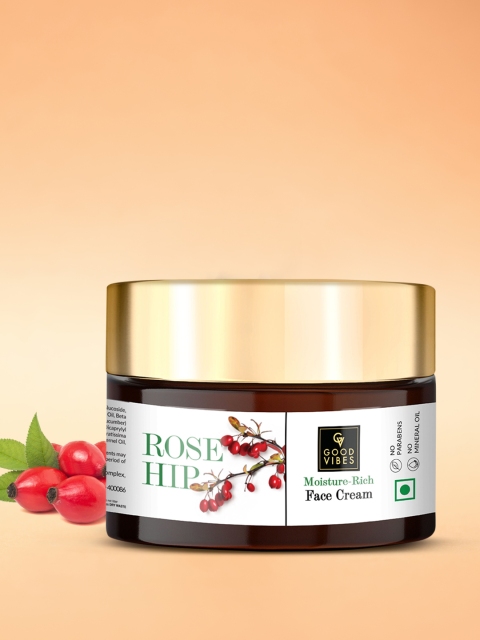 

Good Vibes Rosehip Moisture-Rich Face Cream - 50g, Transparent