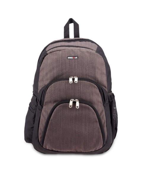 

Bags.R.us Unisex Black & Brown Laptop Backpack