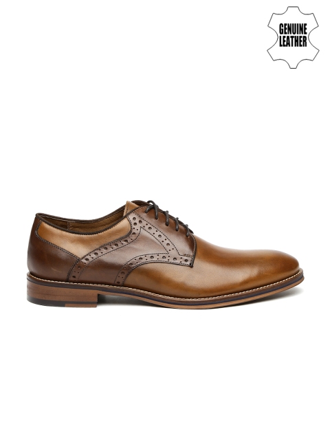 

JOHNSTON & MURPHY Men Brown Conard Leather Derby Shoes