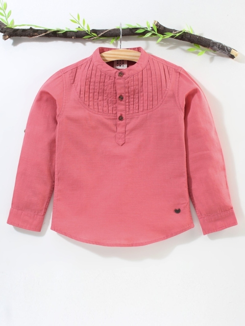 

Ed-a-Mamma Boys Coral Casual Sustainable Shirt