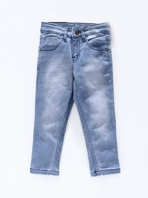 

Ed-a-Mamma Boys Blue Heavy Fade Sustainable Jeans