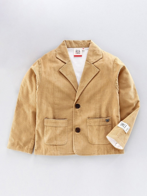 

Ed-a-Mamma Boys Beige Corduroy Sustainable Tailored Jacket
