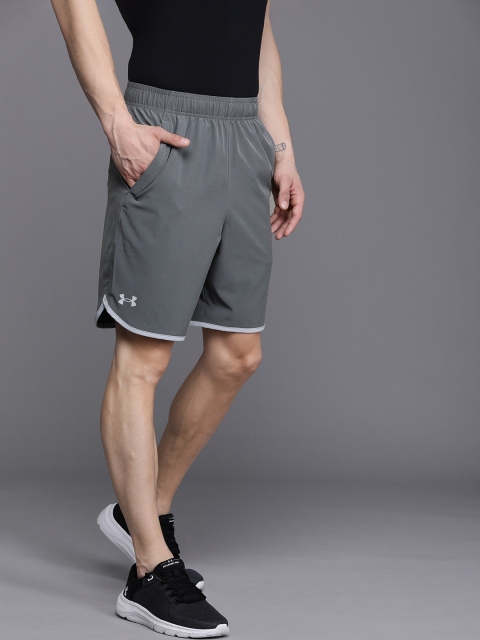 

UNDER ARMOUR Men Grey Solid HIIT Woven Knee Length Loose Fit Sports Shorts