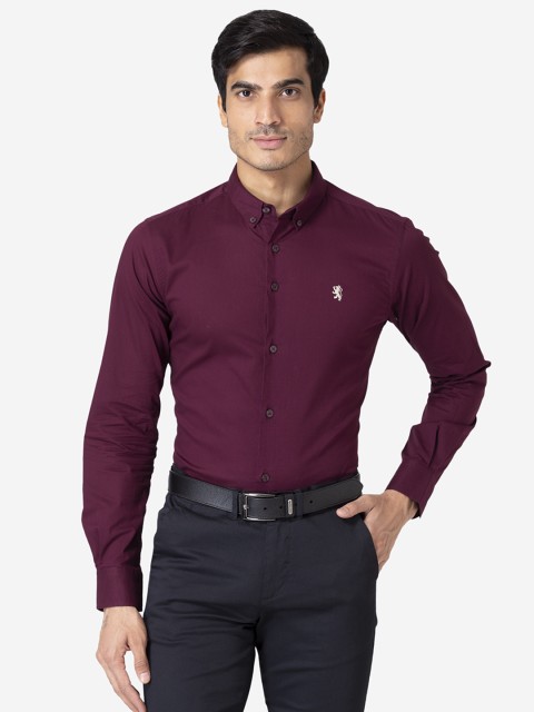 

Red Tape Men Burgundy Formal Shirt
