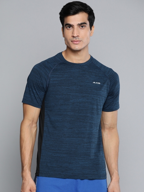 

Alcis Men Blue Solid Slim Fit T-shirt