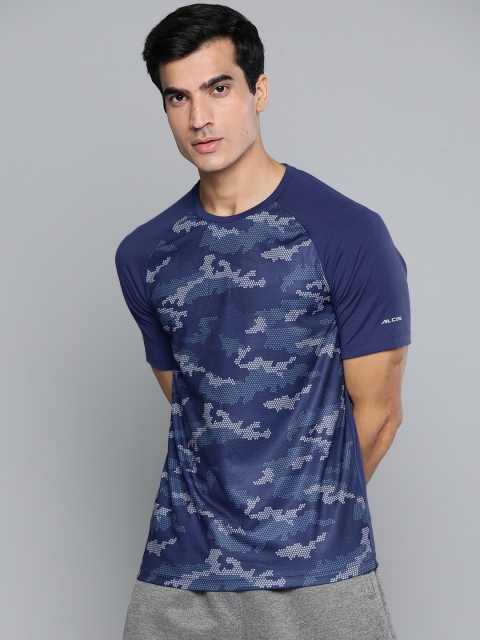 

Alcis Men Blue Printed Slim Fit T-shirt