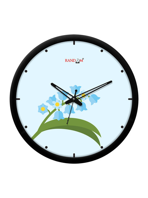

RANDOM Black & Blue Printed Contemporary 30.4 cm Analogue Wall Clock