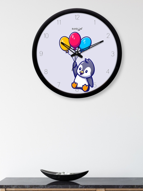 

RANDOM Off-White & Blue 30 cm Analogue Contemporary Wall Clock
