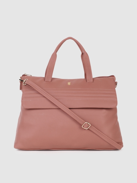 

Baggit Tan Brown Textured Handheld Bag