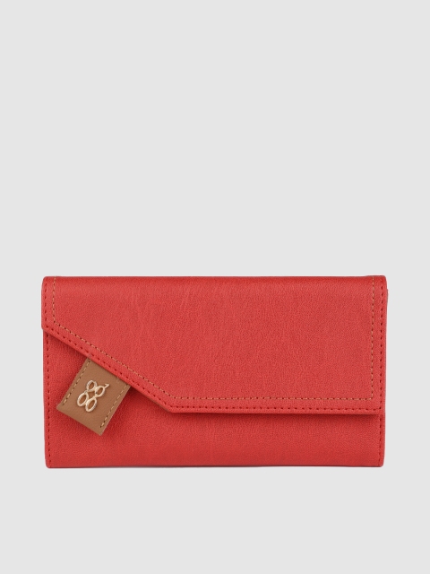 

Baggit Women Red Solid Two Fold Wallet