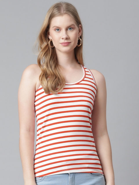 

RIVI Red & White Striped Tank Top
