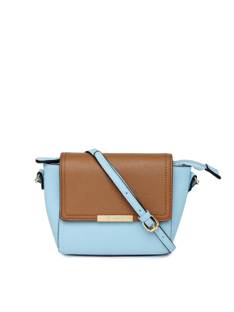 

Lavie Blue & Tan Brown Colourblocked Sling Bag
