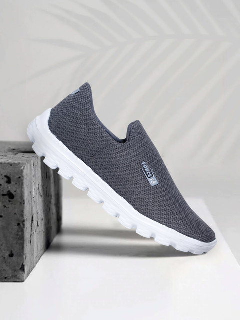 

Liberty Men Grey Mesh Running Non-Marking Shoes
