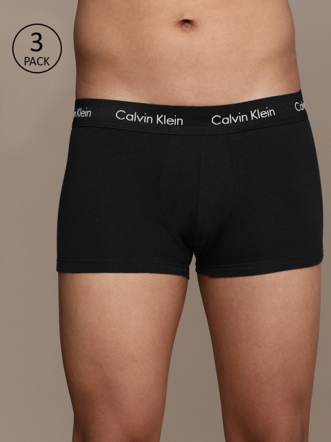 

Calvin Klein Underwear Men Pack of 3 Black Solid Low Rise Trunks U2664XWB-XWB