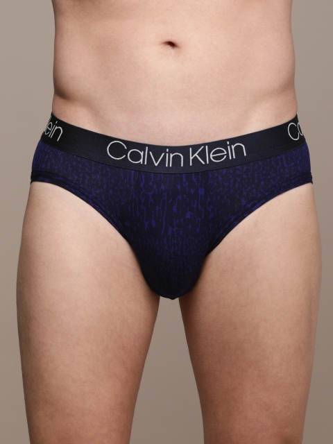 

Calvin Klein Underwear Men Blue Animal printed Short Low Rise Brief