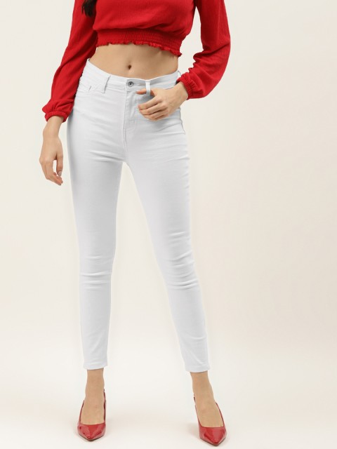 

Malachi Women White Skinny Fit High-Rise Stretchable Jeans
