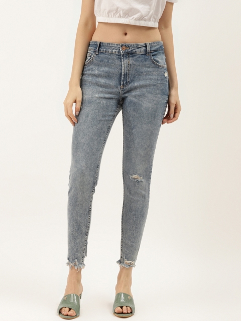 

Malachi Women Blue Skinny Fit Mildly Distressed Heavy Fade Stretchable Jeans