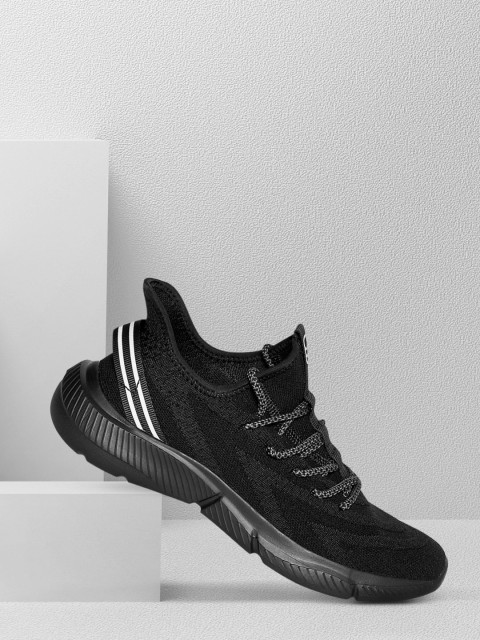 

Ajile by Pantaloons Men Black Textile Walking Non-Marking Shoes