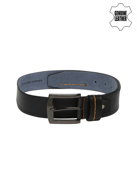 

Roadster Men Black Genuine Leather Belt