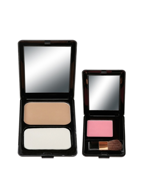 

ELEANOR Set of Wet & Dry Powder Foundation & Powder Blush, Beige