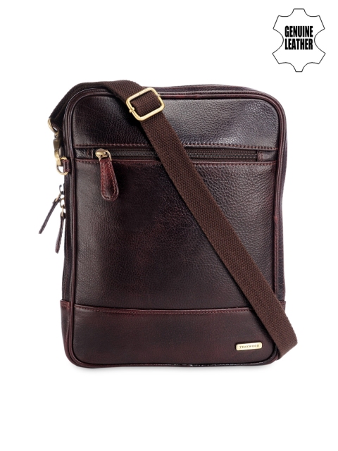 

Teakwood Leathers Unisex Brown Leather Messenger Bag