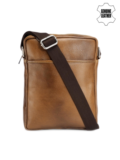 

Teakwood Leathers Unisex Brown Leather Messenger Bag