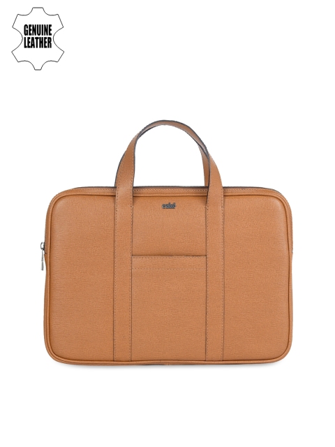 

Eske Men Tan Brown Genuine Leather Laptop Bag