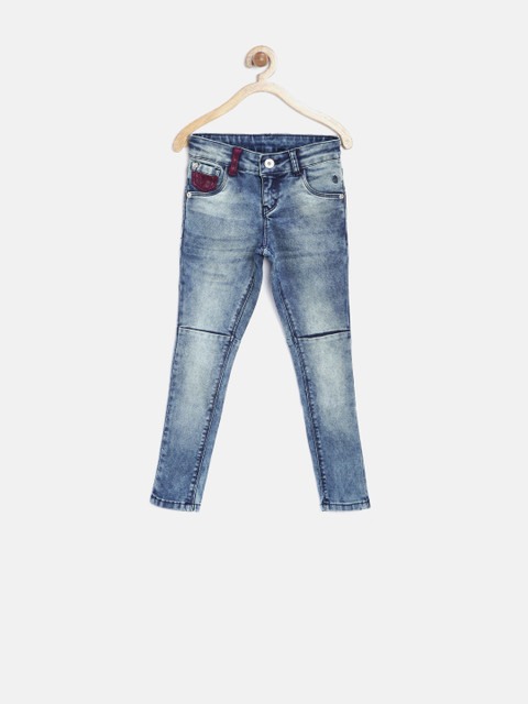 

Gini & Jony Girls Blue Washed Stretchable Jeans