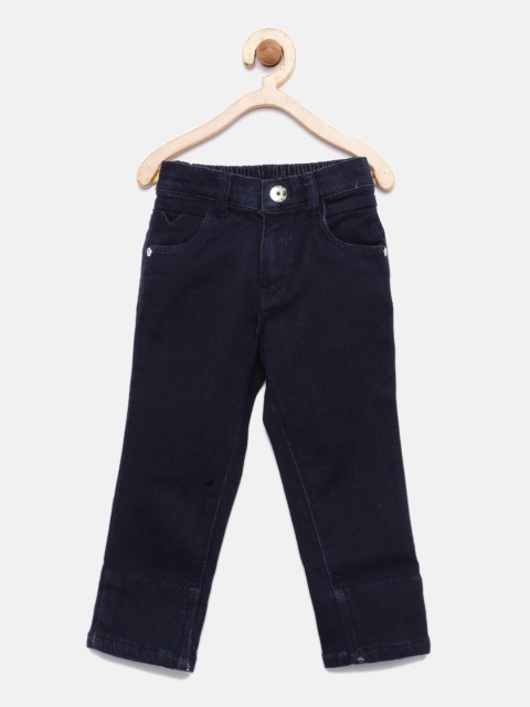 

Gini and Jony Girls Navy Blue Stretchable Jeans