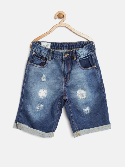 

GJ Unltd Jeans by Gini and Jony Boys Blue Washed Denim Shorts