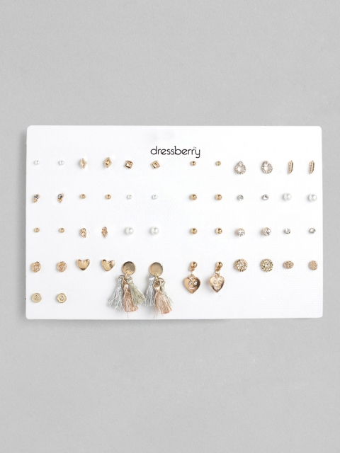 

DressBerry Set of 25 Gold-Plated Earrings