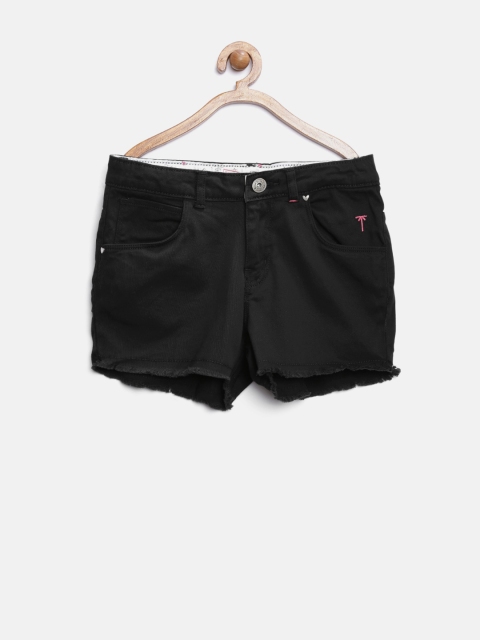 

Palm Tree by Gini & Jony Girls Black Shorts