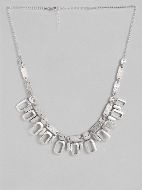 

DressBerry Oxidised Silver-Plated Hollow Design Necklace