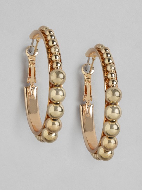 

DressBerry Gold-Plated Circular Hoop Earrings