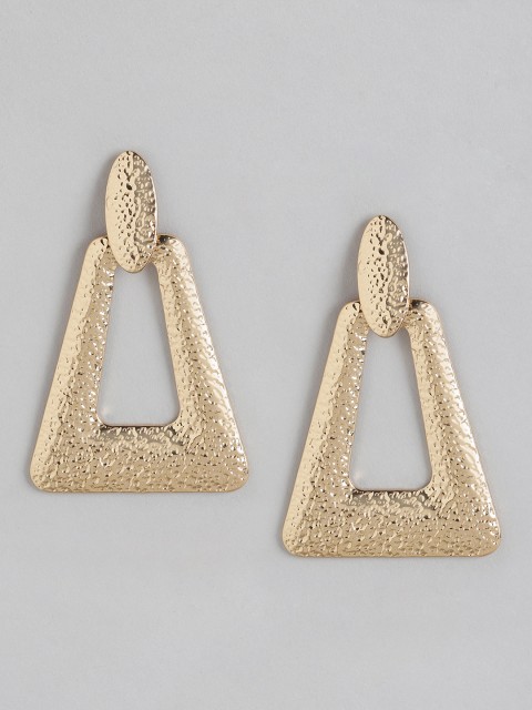 

DressBerry Gold-Plated Geometric Drop Earrings