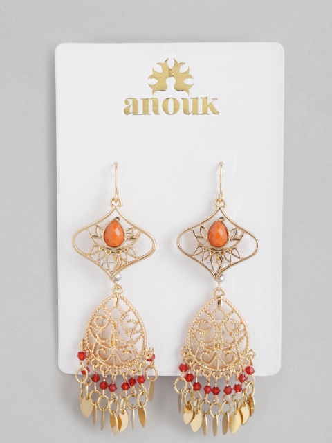 

Anouk Set of 2 Gold-Plated Drop Earrings