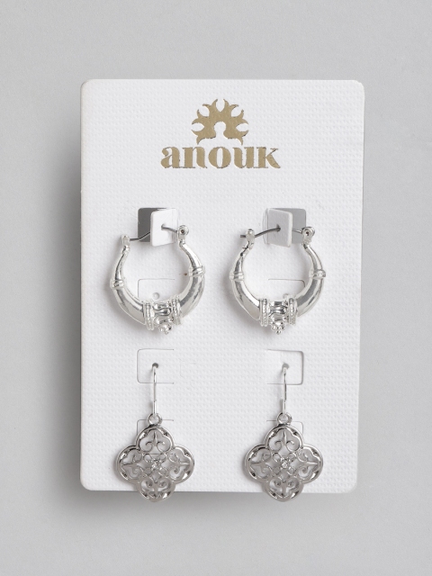 

Anouk Set of 2 Silver-Plated Earrings