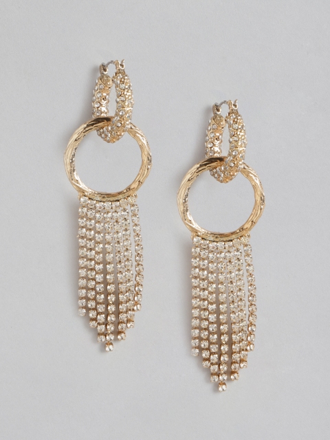 

DressBerry Gold-Plated Contemporary Chandelier Drop Earrings