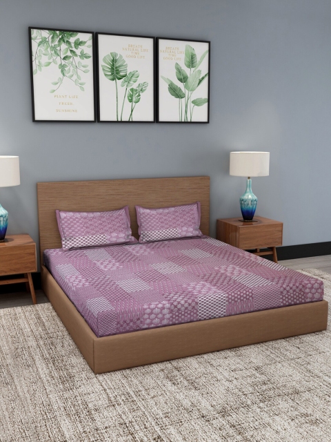 

Gulaab Jaipur Maroon 210 TC King Bedsheet with 2 Pillow Covers