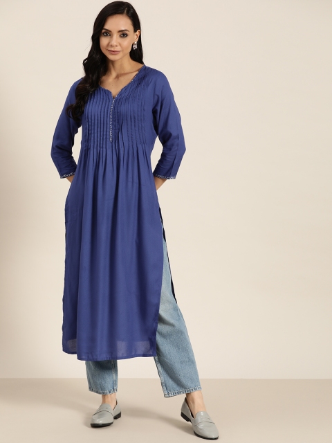 

Sangria Women Blue Kurta